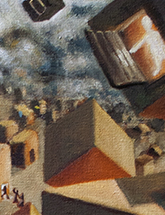 A close-up of "doors", a painting by my friend on doodlemoose.com (click to see more)