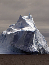 Photo of an iceberg (source: http://en.wikipedia.org/wiki/File:Iceberg_Antarctica.jpg)