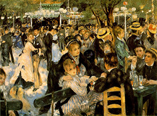 Renoir's painting of a Sunday afternoon in Paris, 1876